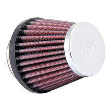 Load image into Gallery viewer, K&amp;N Universal Chrome Filter-Round Tapered-1.688in Flange ID x 2in Top OD x 3in Base OD x 2.75in H - K&amp;N Engineering KNNRC-107