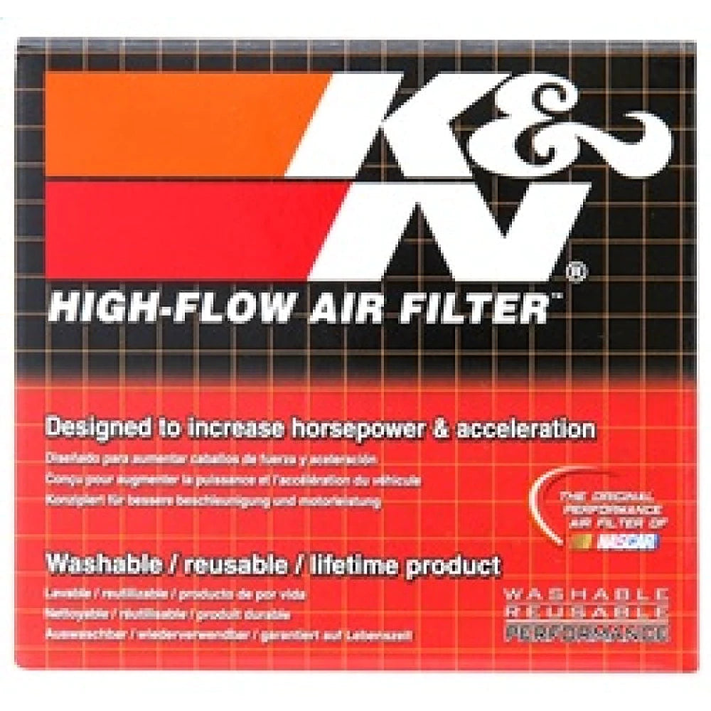 K&N Universal Chrome Filter-Round Tapered-1.688in Flange ID x 2in Top OD x 3in Base OD x 2.75in H - K&N Engineering KNNRC-107