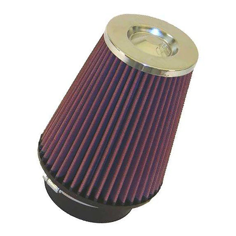 K&N Universal Chrome Filter-Round Tapered-1.688in Flange ID x 2in Top OD x 3in Base OD x 2.75in H - K&N Engineering KNNRC-107