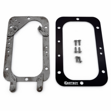 Load image into Gallery viewer, Close-up of linkage style shifter surround fitment