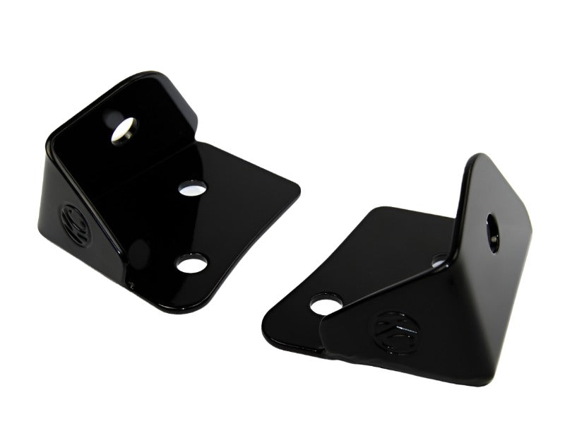 KC HiLiTES 07-18 Jeep JK A-Pillar Windshield Light Mount Bracket Set (Pair) - Black - Black Ops Auto Works