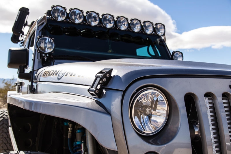 KC HiLiTES 07-18 Jeep JK (Not for Rubicon/Sahara) 7in. Gravity LED DOT Headlight (Pair Pack System) - Black Ops Auto Works