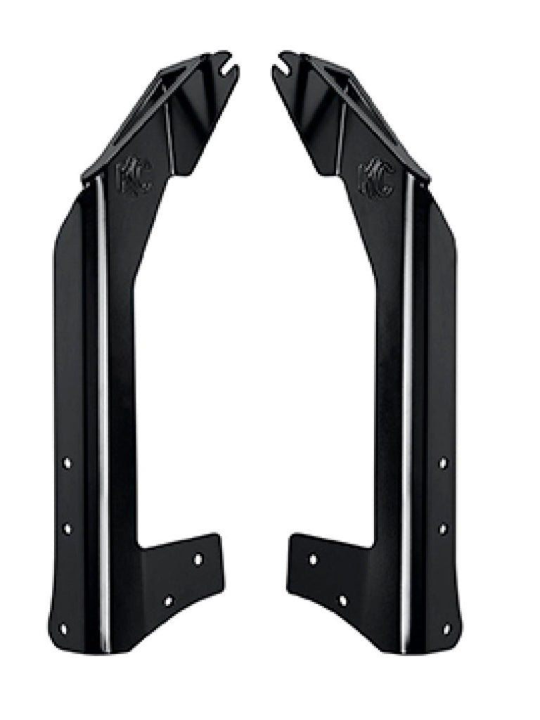 KC HiLiTES 07-18 Jeep JK Overhead Mount Bracket Set (for 50in. Gravity LED Pro6/C-Series LED Lights) - Black Ops Auto Works