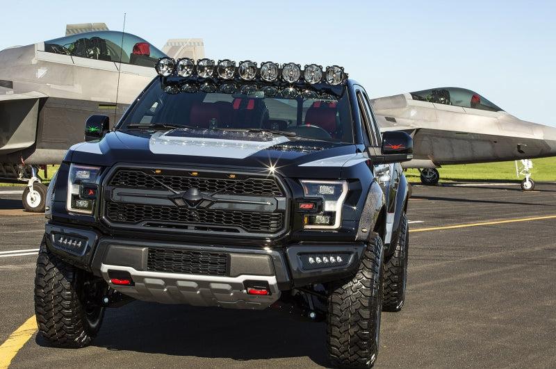 KC HiLiTES 17-18 Ford Raptor 57in. Pro6 Gravity LED 9-Light 180w Combo Beam Overhead Light Bar Sys - Black Ops Auto Works