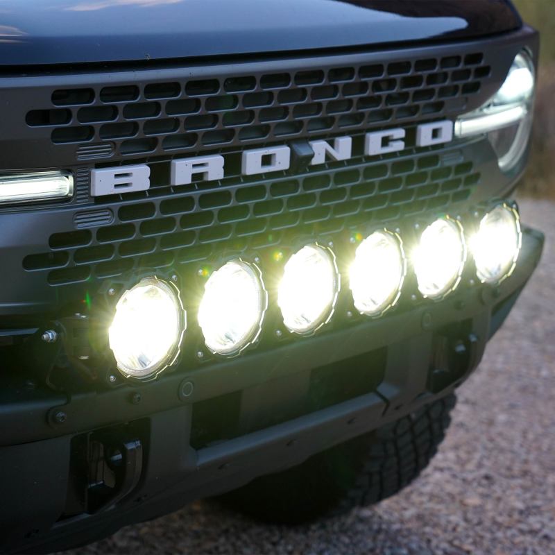 KC HiLiTES 21+ Ford Bronco 39in. Gravity LED Pro6 Light Bar Kit Front Bumper - Black Ops Auto Works