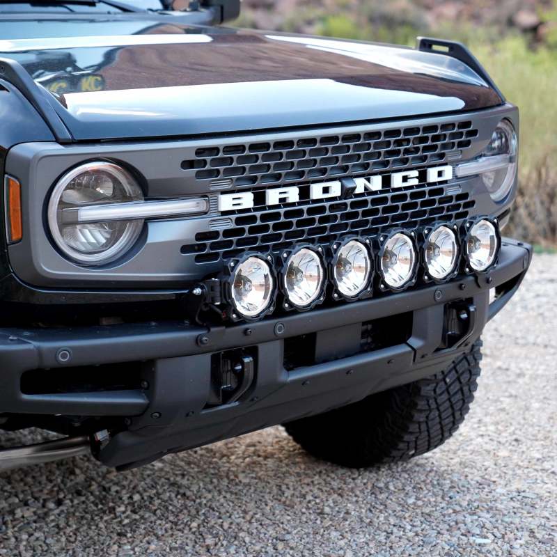 KC HiLiTES 21+ Ford Bronco 39in. Gravity LED Pro6 Light Bar Kit Front Bumper - Black Ops Auto Works
