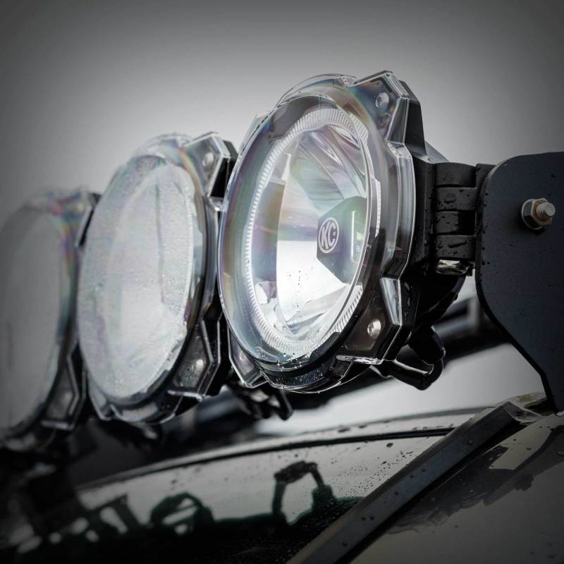 KC HiLiTES 6in. Light Shield for Gravity Pro6 LED Lights (Single) - Clear - Black Ops Auto Works