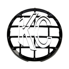 Load image into Gallery viewer, KC HiLiTES 6in. Round ABS Stone Guard for SlimLite/Daylighter Lights (Single) - Black/White KC Logo - Black Ops Auto Works