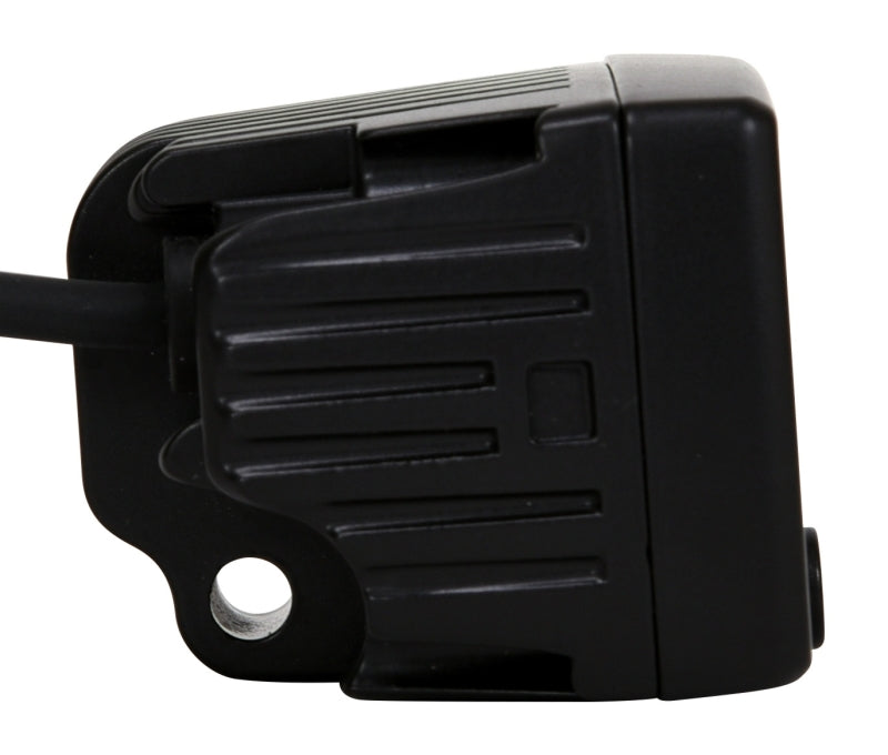 KC HiLiTES C-Series 2in. C2 LED Light 20w Area Flood Beam (Pair Pack System) - Black - Black Ops Auto Works