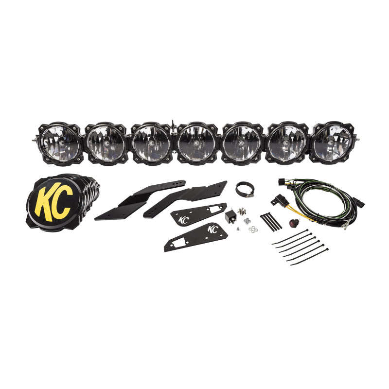 KC HiLiTES Can-Am X3 45in. Pro6 Gravity LED 7-Light 140w Combo Beam Overhead Light Bar System - Black Ops Auto Works