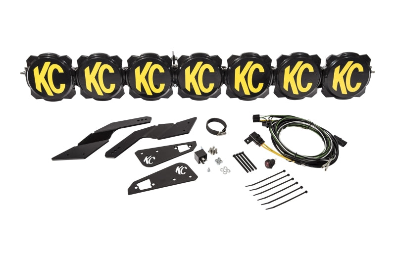 KC HiLiTES Can-Am X3 45in. Pro6 Gravity LED 7-Light 140w Combo Beam Overhead Light Bar System - Black Ops Auto Works