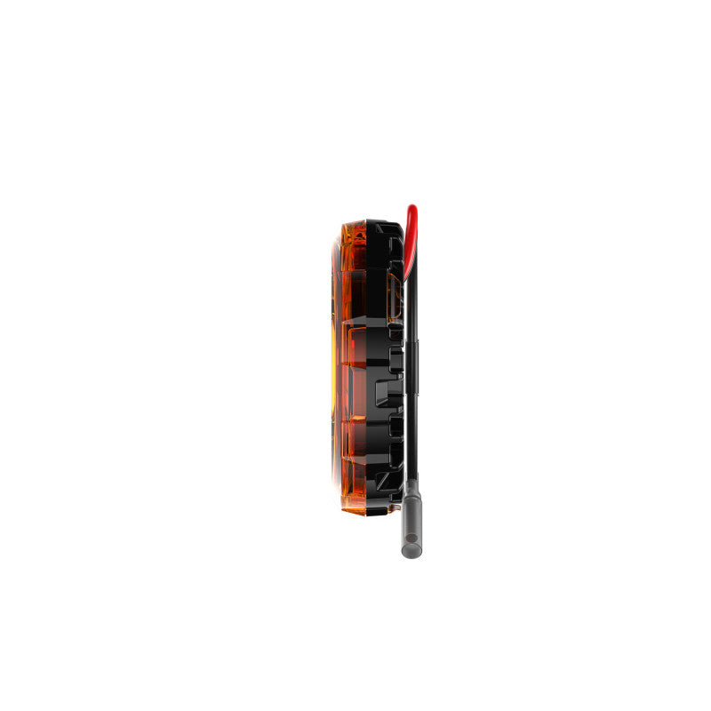 KC HiLiTES Cyclone V2 2.2in. LED Accessory Light 5w Flood Beam (Single) - Amber Lens - Black Ops Auto Works