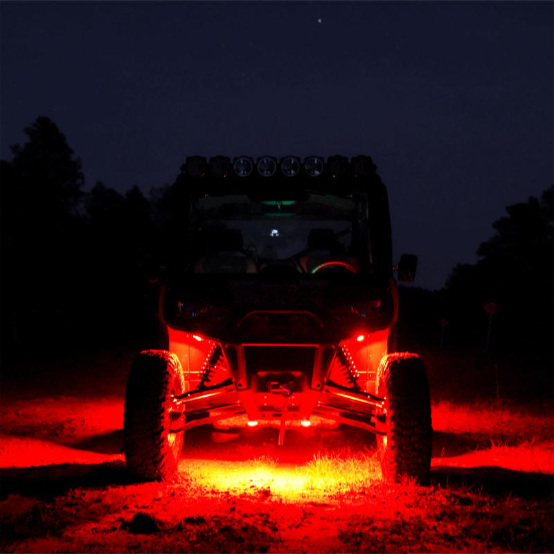 KC HiLiTES Cyclone V2 LED - Replacement Lens - Red - 6-PK - Black Ops Auto Works