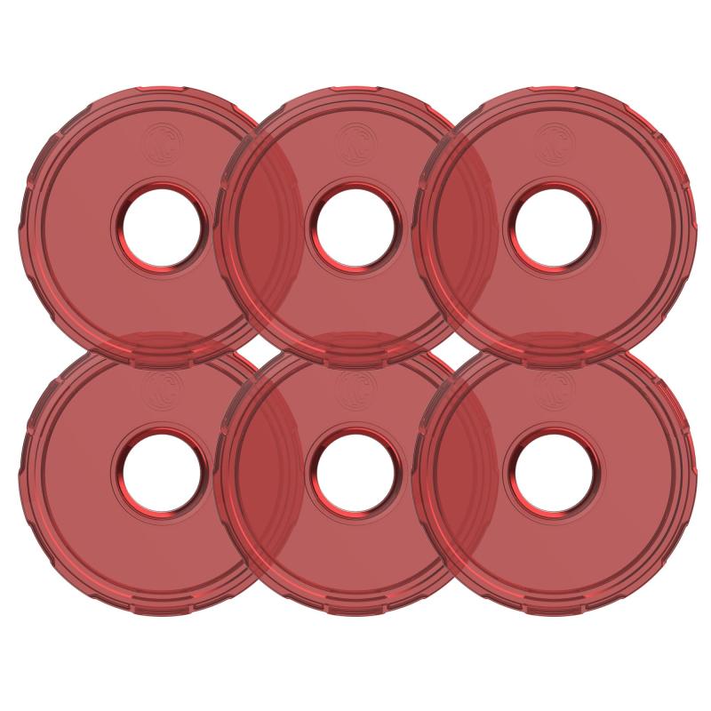 KC HiLiTES Cyclone V2 LED - Replacement Lens - Red - 6-PK - Black Ops Auto Works