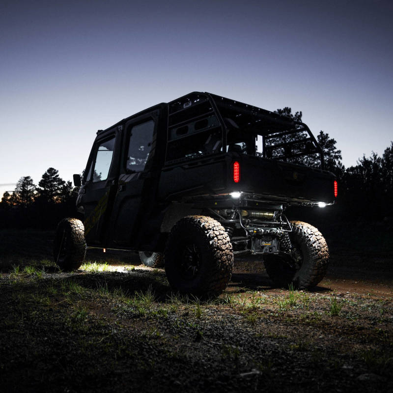 KC HiLiTES Cyclone V2 LED - Rock Light - 6-Light System - Clear - 5W Flood Beam - Black Ops Auto Works