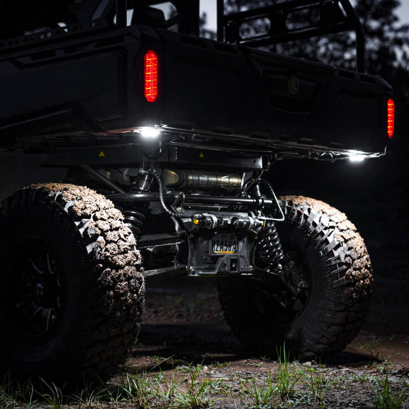 KC HiLiTES Cyclone V2 LED - Rock Light - 6-Light System - Clear - 5W Flood Beam - Black Ops Auto Works