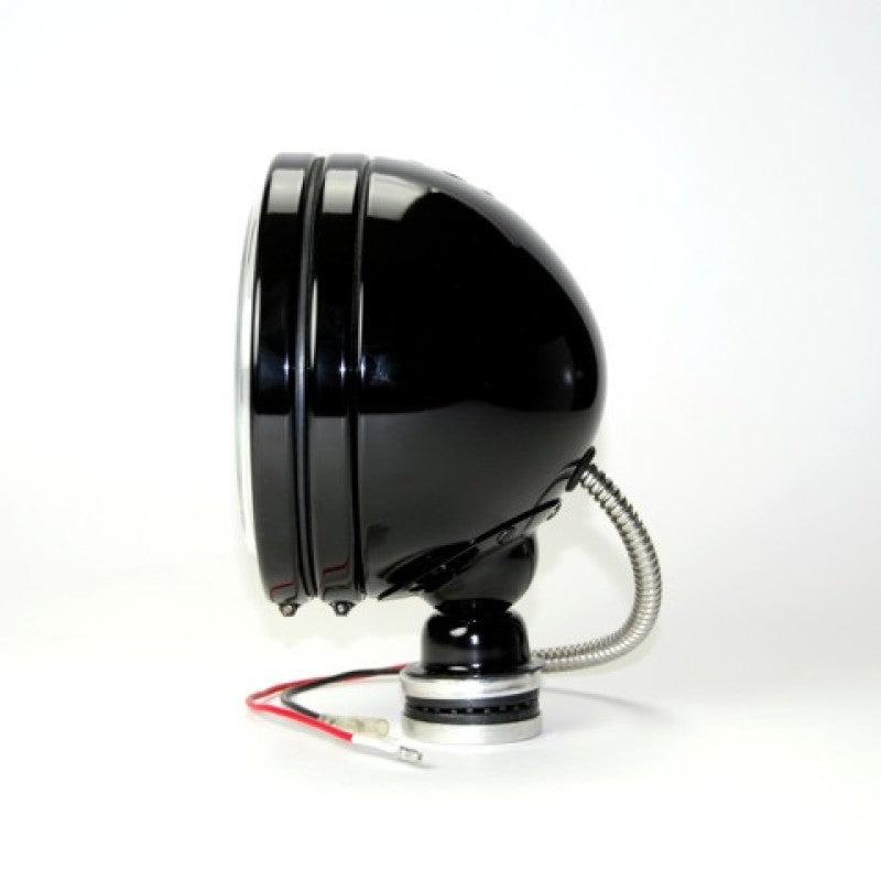 KC HiLiTES Daylighter 6in. Halogen Light 100w Spot Beam (Single) - Black SS - Black Ops Auto Works