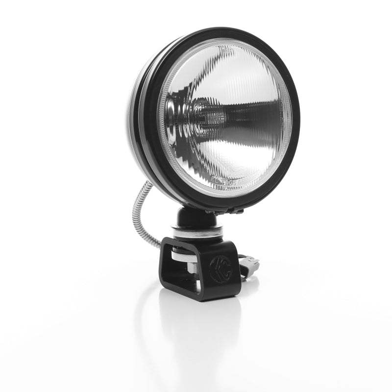KC HiLiTES Daylighter 6in. Halogen Light 100w Spread Beam (Single) - Black SS - Black Ops Auto Works