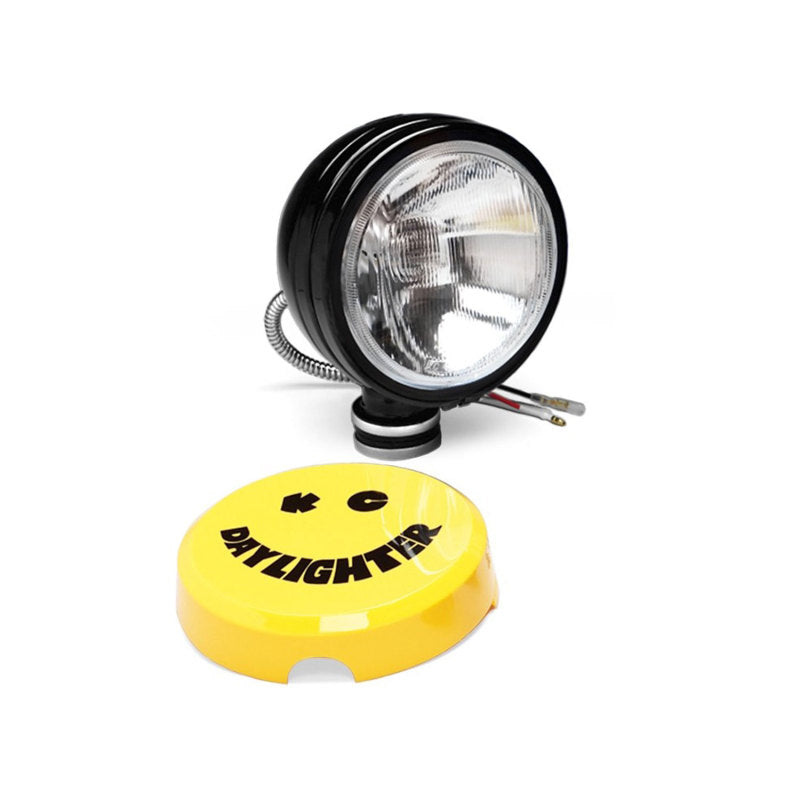 KC HiLiTES Daylighter 6in. Halogen Light 100w Spread Beam (Single) - Black SS - Black Ops Auto Works