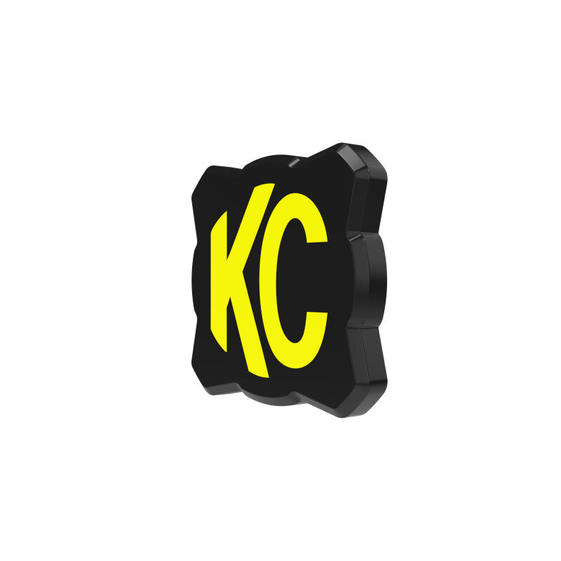KC HiLiTES FLEX ERA 1 Single Light Cover ONLY (Black/Yellow KC Logo) KC HiLiTES KCL5328