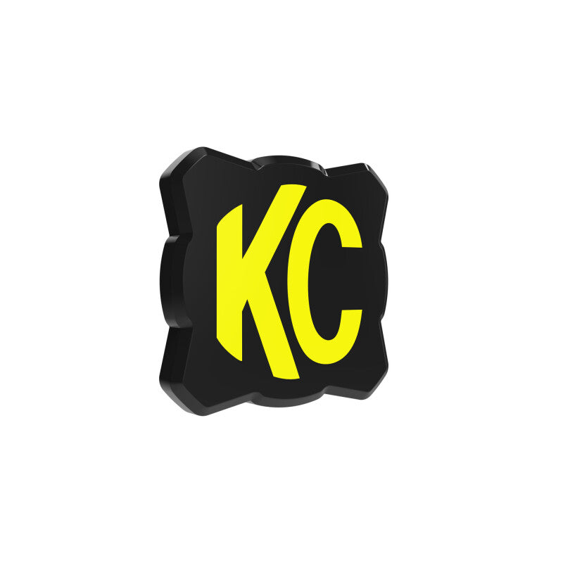 KC HiLiTES FLEX ERA 1 Single Light Cover ONLY (Black/Yellow KC Logo) KC HiLiTES KCL5328