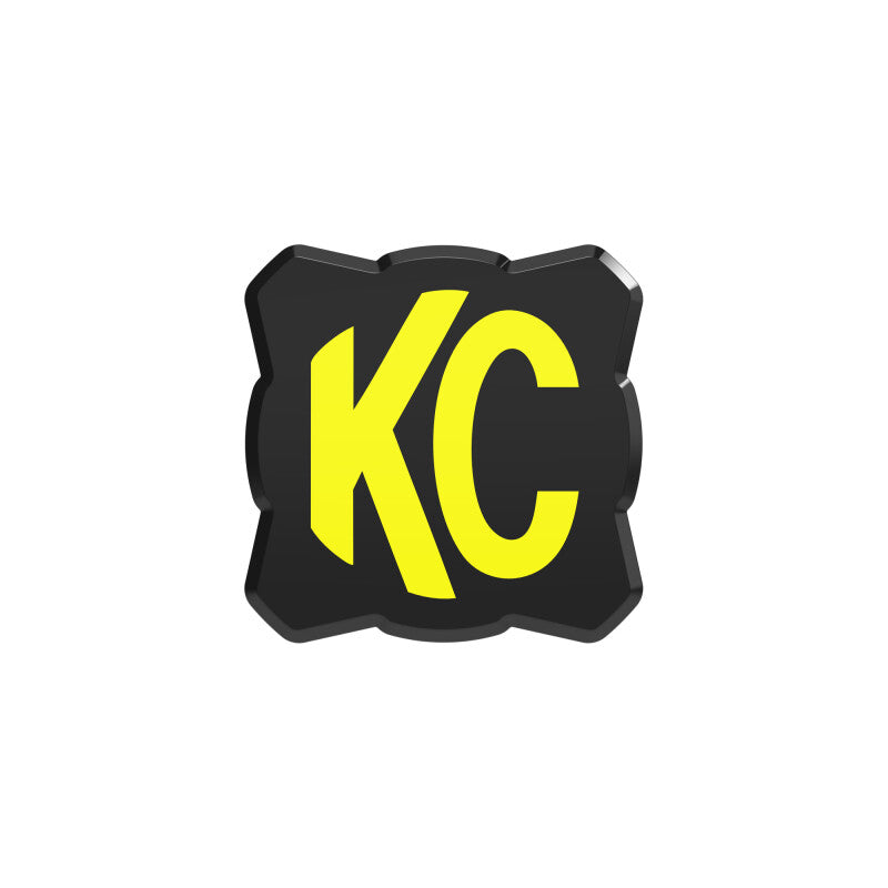 KC HiLiTES FLEX ERA 1 Single Light Cover ONLY (Black/Yellow KC Logo) KC HiLiTES KCL5328