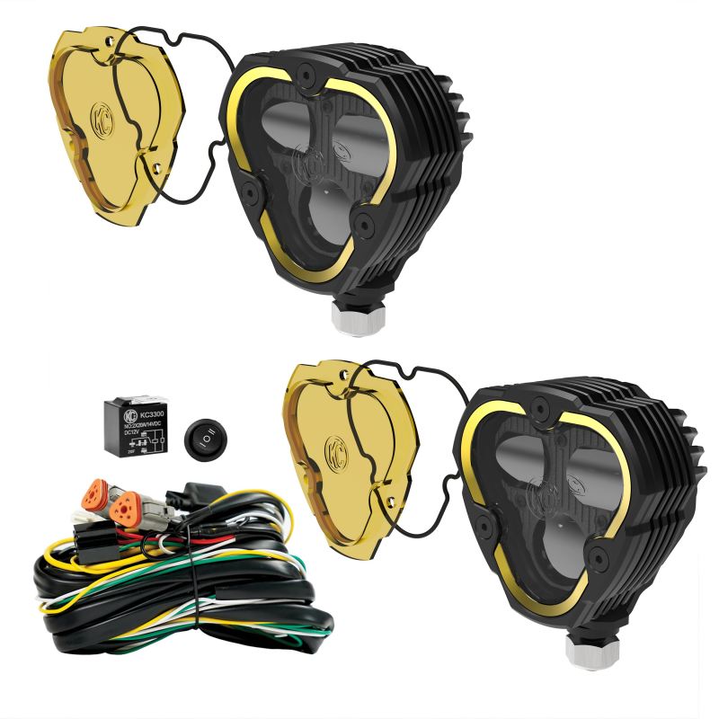 KC HiLiTES FLEX ERA 3 Dual Mode SAE Fog Lights - 2-Light Master Kit - Black Ops Auto Works