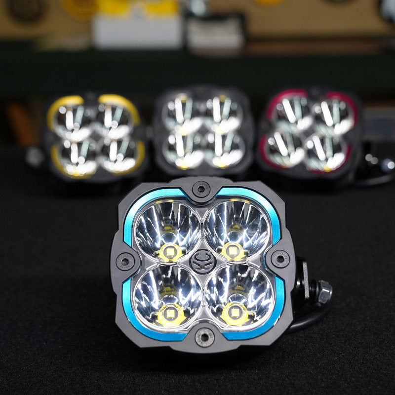 KC HiLiTES FLEX ERA 4 Color Bezel Ring Blue (ea) - Black Ops Auto Works