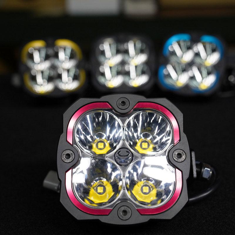 KC HiLiTES FLEX ERA 4 Color Bezel Ring Red (ea) - Black Ops Auto Works