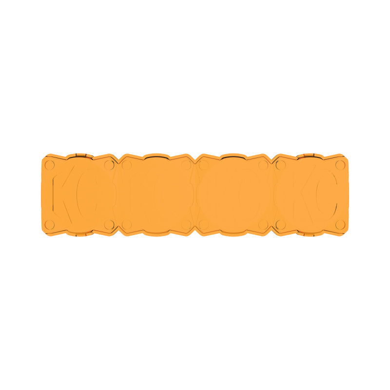 KC HiLiTES FLEX ERA LED Light Bar 10in. Light Shield - Amber (SHIELD ONLY)-Light Bars & Cubes-KC HiLiTES-84709053338-