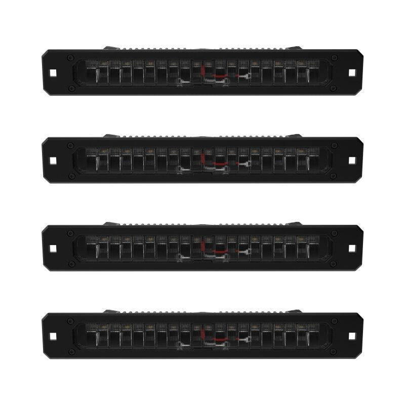 KC HiLiTES Platform One Profile 10in. SideCast Flush Mount Lights (Does Not Include Rack) KC HiLiTES KCL98150