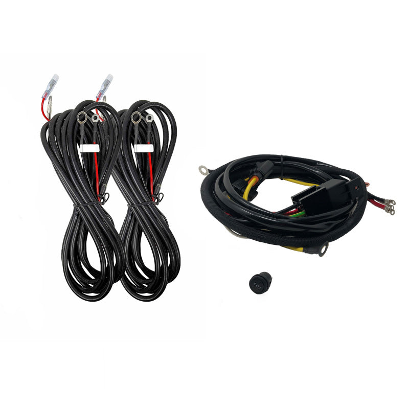 KC HiLiTES Platform One Profile SideCast 4-Light Wiring Kit for F150/Raptor/Super Duty KC HiLiTES KCL92402