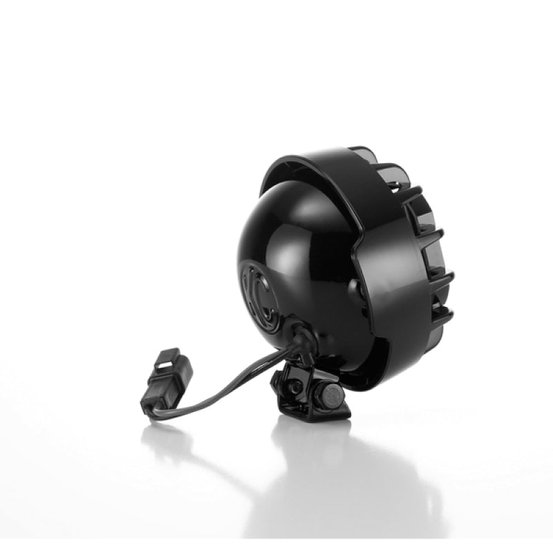 KC HiLiTES Rally 400 4in. Round Halogen Light 55w Spread Beam (Single) - Black - Black Ops Auto Works