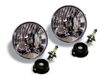 Load image into Gallery viewer, KC HiLiTES Universal/97-06 Jeep TJ 7in. Halogen H4 DOT Headlight 55/60w Lexan (Pair Pack System) - Black Ops Auto Works