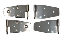 Load image into Gallery viewer, Kentrol 03-06 Jeep Wrangler TJ Door Hinge Set of 4 Pieces Polished - Black Ops Auto Works