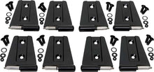 Load image into Gallery viewer, Kentrol 07-18 Jeep Wrangler JK Door Hinge Set 8 Pieces 4 Door - Powdercoat Black - Black Ops Auto Works