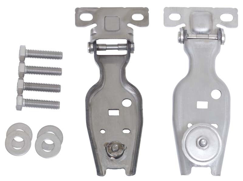 Kentrol 07-18 Jeep Wrangler JK Liftgate Hinge Pair Bare Grey - Black Ops Auto Works