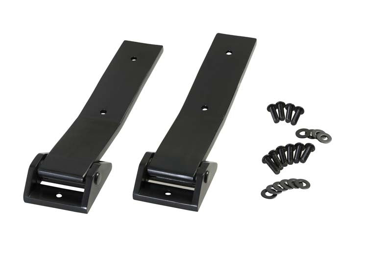 Kentrol 07-18 Jeep Wrangler JK Tailgate Hinge Pair - Powdercoat Black - Black Ops Auto Works