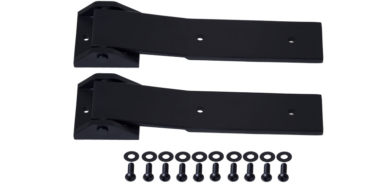 Kentrol 07-18 Jeep Wrangler JK Tailgate Hinge Pair - Textured Black - Black Ops Auto Works