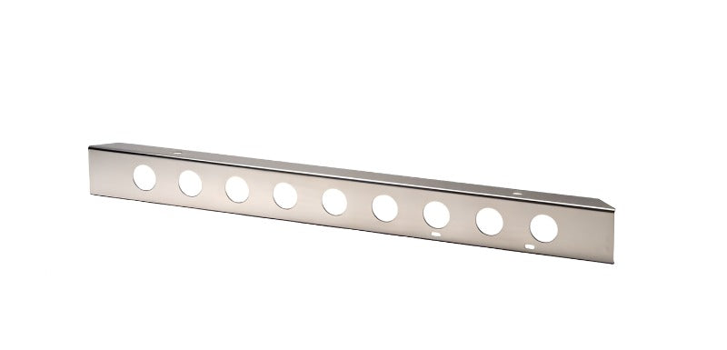 Kentrol 45-86 Jeep CJ 42 Inch Front Bumper with holes - Polished Silver - Black Ops Auto Works