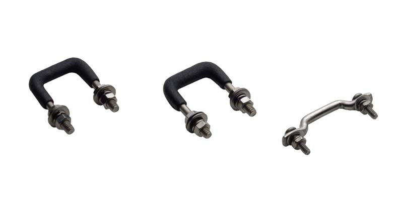 Kentrol 55-86 Jeep Windshield Tie Down Kit CJ - Polished Silver - Black Ops Auto Works