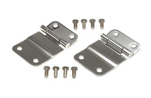 Load image into Gallery viewer, Kentrol 76-86 Jeep CJ7 Tailgate Hinge Pair - Polished Silver - Black Ops Auto Works
