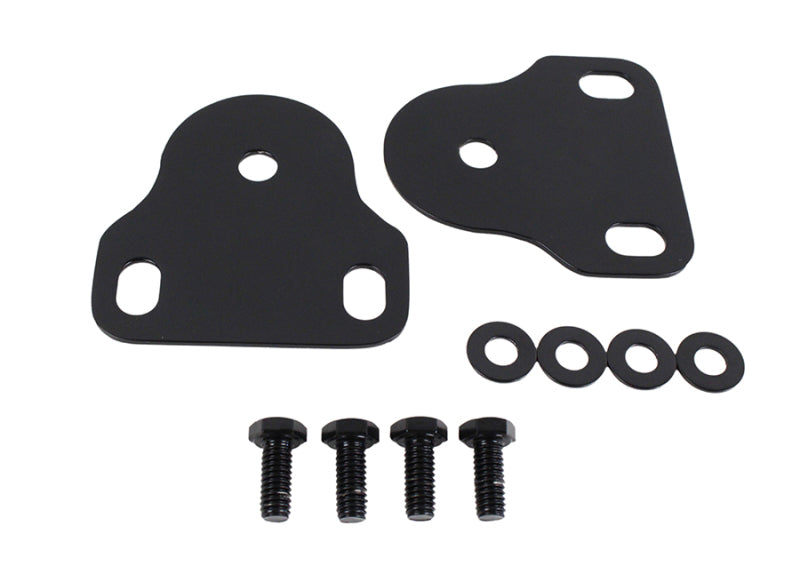 Kentrol 76-95 Jeep CJ/Wrangler YJ Interior Windshield Brackets Pair - Powdercoat Black - Black Ops Auto Works