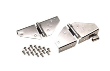 Load image into Gallery viewer, Kentrol 76-95 Jeep CJ/Wrangler YJ Windshield Hinge Pair - Polished Silver - Black Ops Auto Works