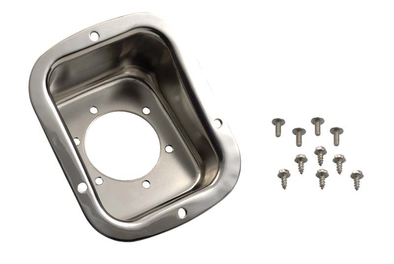 Kentrol 78-95 Jeep CJ/Wrangler YJ Gas Filler Neck - Polished Silver - Black Ops Auto Works