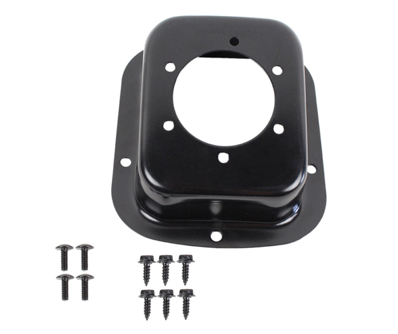 Kentrol 78-95 Jeep CJ/Wrangler YJ Gas Filler Neck - Powdercoat Black - Black Ops Auto Works