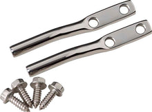 Load image into Gallery viewer, Kentrol 97-06 Jeep Wrangler TJ Door Strap Pins Pair - Polished Silver - Black Ops Auto Works