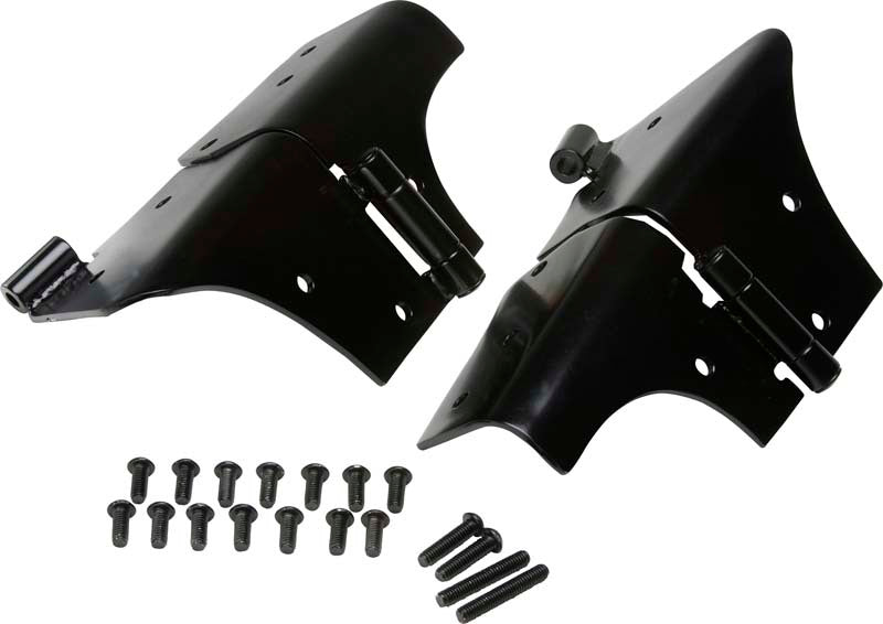 Kentrol 97-06 Jeep Wrangler TJ Windshield Hinge Pair- Powdercoat Black - Black Ops Auto Works