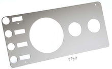 Load image into Gallery viewer, Kentrol 76-86 Jeep CJ Gauge Cover Without Radio Opening - Polished Silver - Kentrol 30521