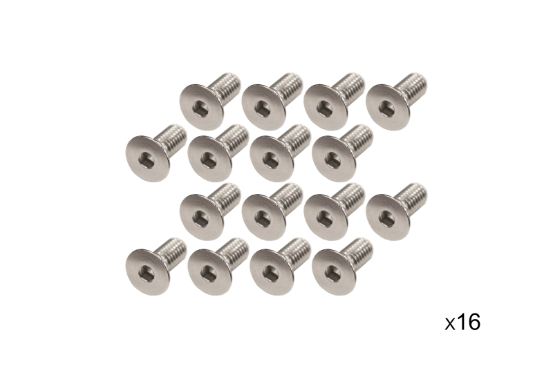 Kentrol 87-95 Jeep Wrangler YJ Windshield Bolts 16 Pack Stainless - Kentrol 30733